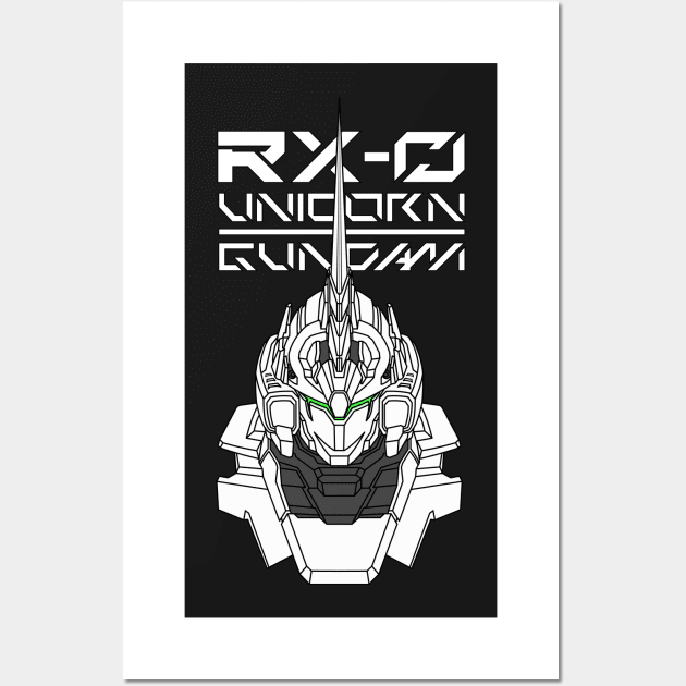 RX-0 unicorn gundam Wall Art by garistipis